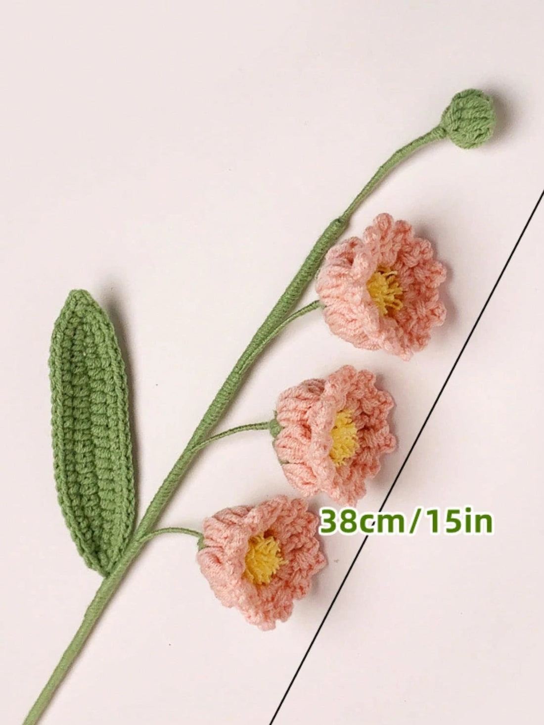 Crochet Love Flower Gift Set - Hand-Woven Wool Art, Timeless Romantic Decor For Mother's Day, Teachers Day, Birthdays, Graduations - Exquisite DIY Artificial Blossoms For Home & Room Accent