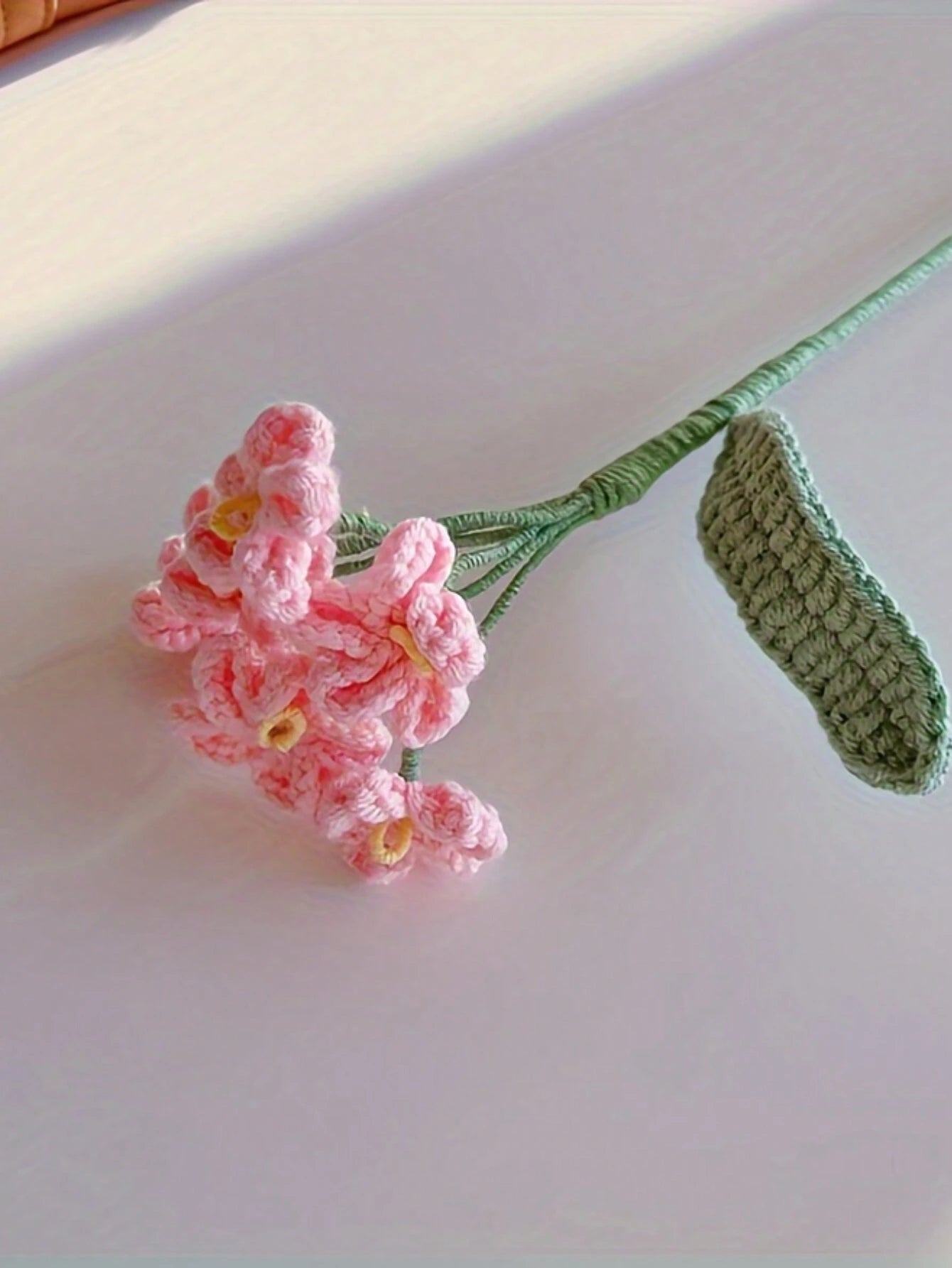 Crochet Love Flower Gift Set - Hand-Woven Wool Art, Timeless Romantic Decor For Mother's Day, Teachers Day, Birthdays, Graduations - Exquisite DIY Artificial Blossoms For Home & Room Accent