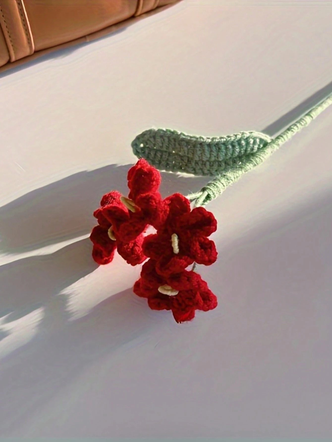 Crochet Love Flower Gift Set - Hand-Woven Wool Art, Timeless Romantic Decor For Mother's Day, Teachers Day, Birthdays, Graduations - Exquisite DIY Artificial Blossoms For Home & Room Accent