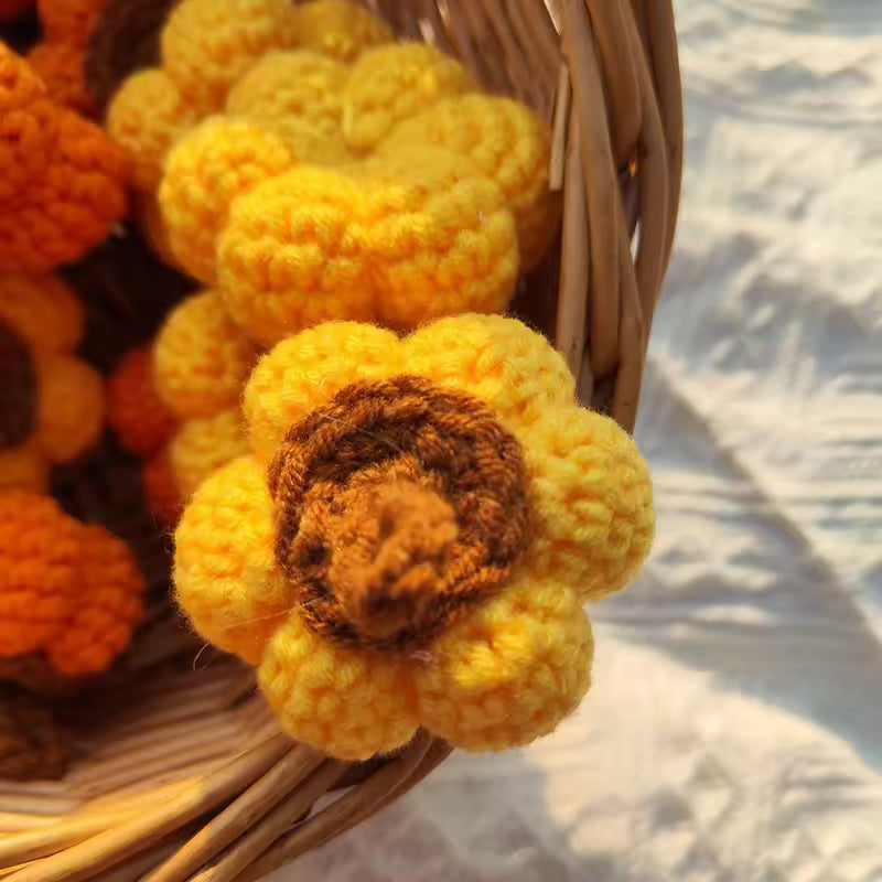 2PCS Crochet Pumpkin Bag – Handmade Halloween Decoration, Party Basket & Monster-Inspired Gift