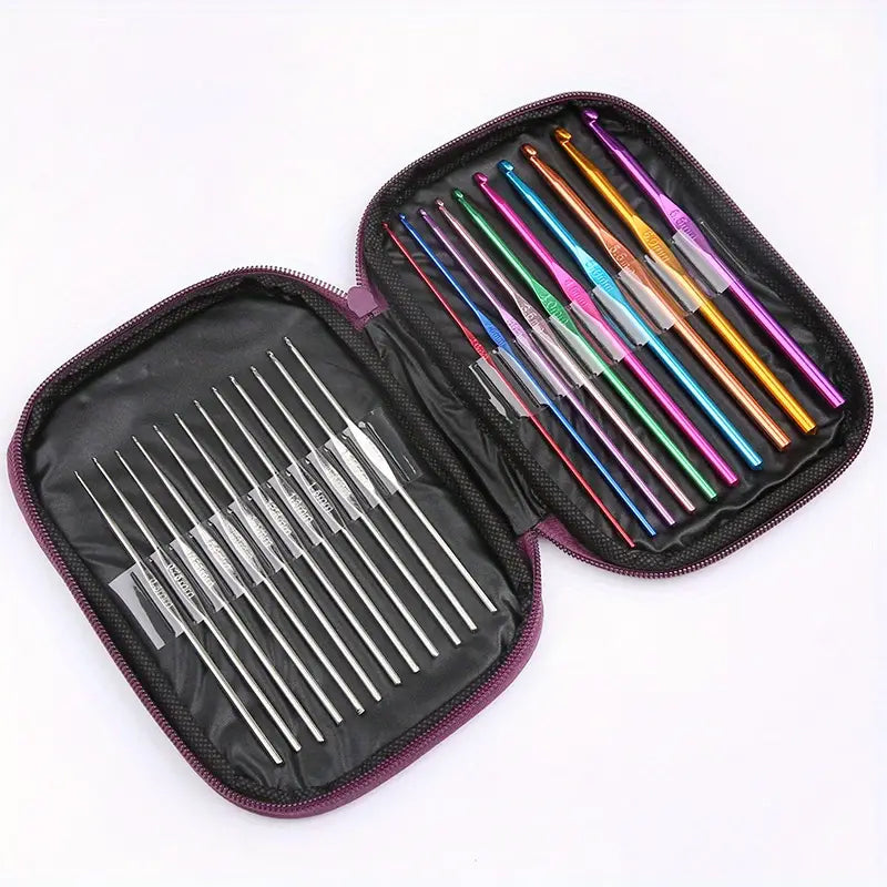 Wholesale Start 22 Crochet Set Craft Hand Crochet Accessories Portable Sewing Kit