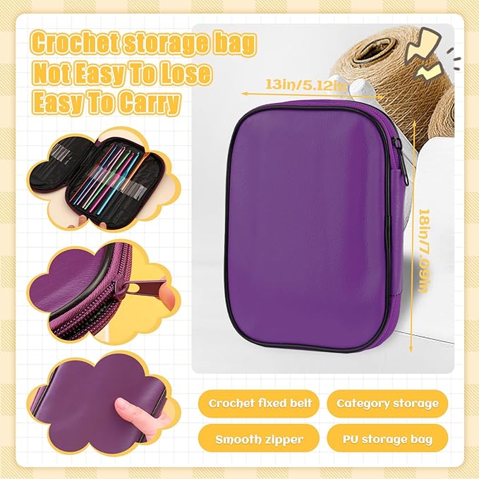 Wholesale Start 22 Crochet Set Craft Hand Crochet Accessories Portable Sewing Kit